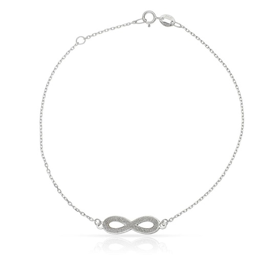 [PU1016] PULSERA ORO BLANCO 18KL INFINITO