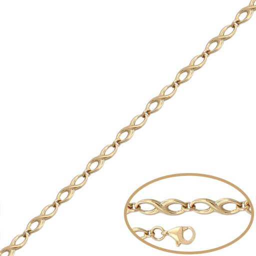 [PU1060] PULSERA ORO 18KL INFINITOS