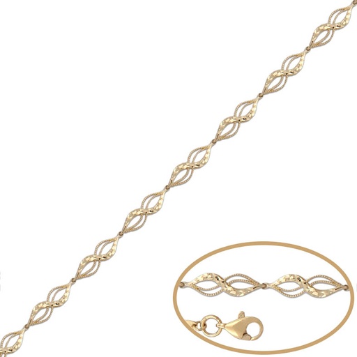 [PU1067] PULSERA ORO 18KL TALLADA