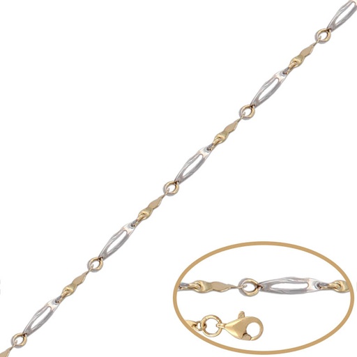 [PU1071] PULSERA ORO 18KL BICOLOR