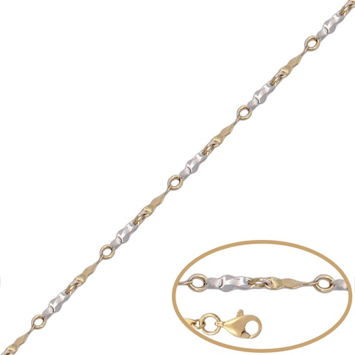 [PU1073] PULSERA ORO 18KL BICOLOR
