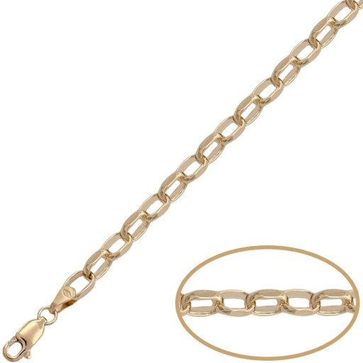 [PU1205] PULSERA ORO 18KL ROLOT ALARGADO - 4.50MM