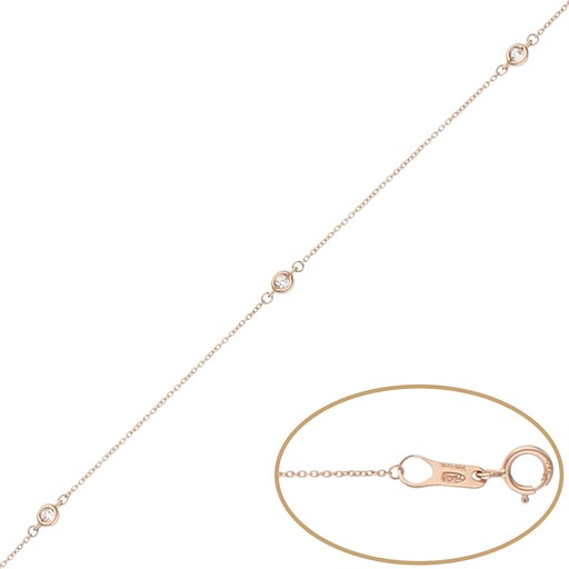 [PU1267] PULSERA ORO 18KL CHATONES - 3MM