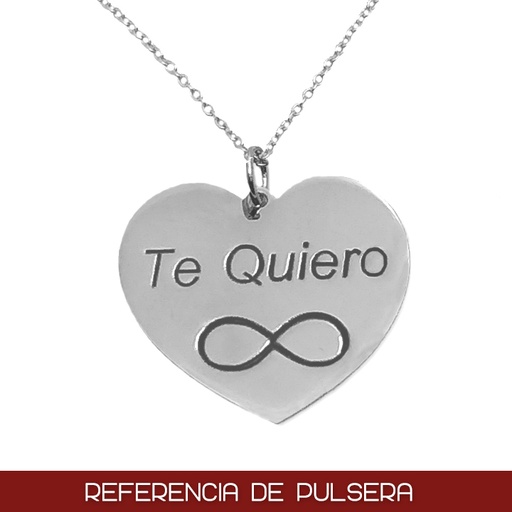 [PU1343] PULSERA ORO BLANCO 18KL CORAZON