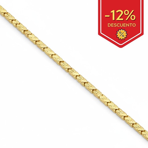[PU1621] PULSERA TROQUELADA ORO 18KL