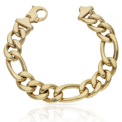 [PU1655] PULSERA ORO 18KL HUECA 3x1