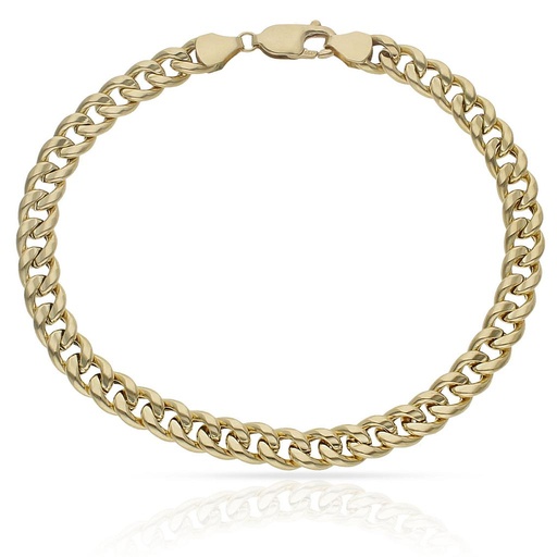 PULSERA ORO 18KL HUECA BARBADA