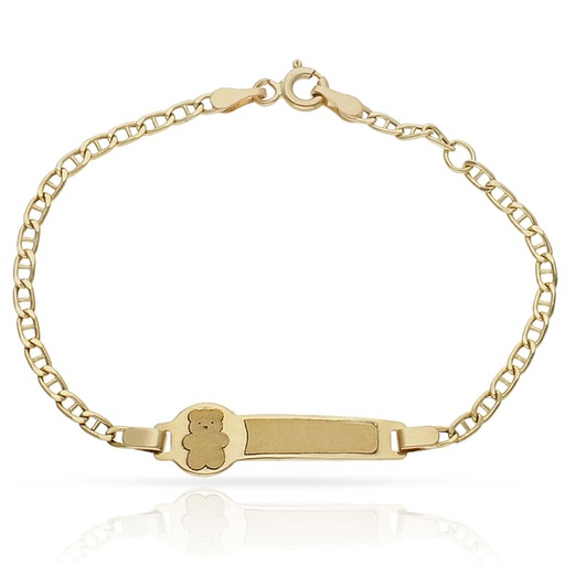 [PU219] PULSERA ORO 18KL OSO ANCLA