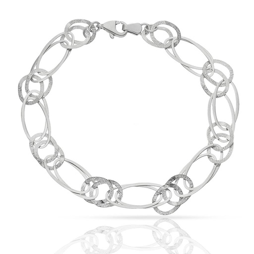 [PU260] PULSERA ORO BLANCO 18KL