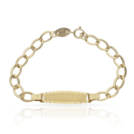 [PU344] PULSERA ORO 18KL PLACA