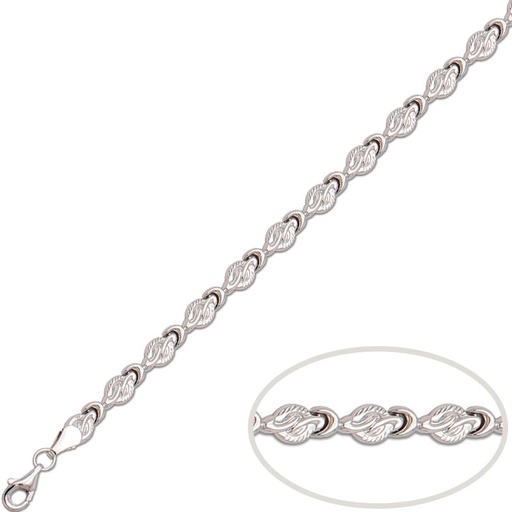 [PU426] PULSERA ORO BLANCO 18KL