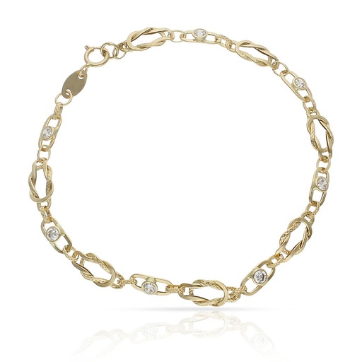 [PU681] PULSERA ORO 18KL CIRCONITAS