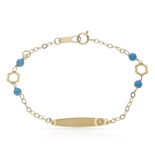 [PU763] PULSERA ORO 18KL CIRCULO CIRCONITA