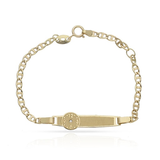 [PU768] PULSERA ORO 18KL RELOJ CIRCONITA