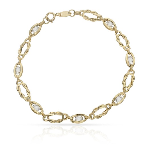 [PU771] PULSERA ORO 18KL CIRCONITAS