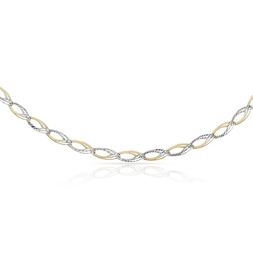 [PU933] PULSERA ORO 18KL BICOLOR