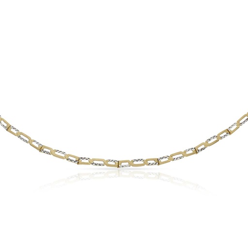 PULSERA ORO 18KL BICOLOR TALLADA