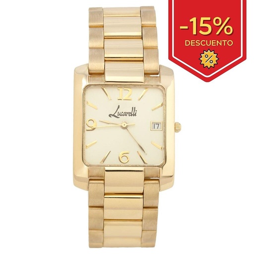 RELOJ ORO 18KL CABALLERO LUCARELLI