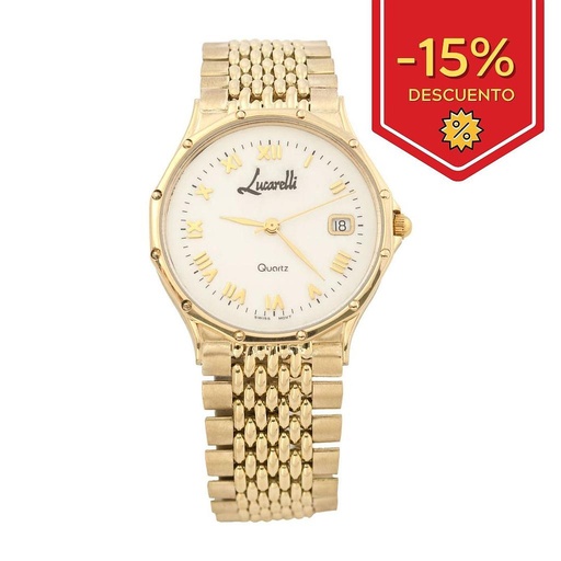 RELOJ ORO 18KL CABALLERO LUCARELLI