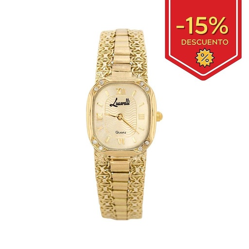 [R410] RELOJ ORO 18KL SEÑORA LUCARELLI DIAMANTES