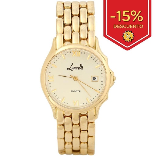 [R430] RELOJ ORO 18KL CABALLERO LUCARELLI