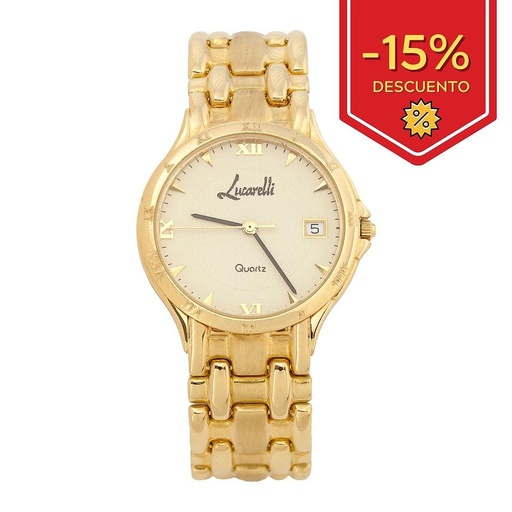 [R431] RELOJ ORO 18KL CABALLERO LUCARELLI