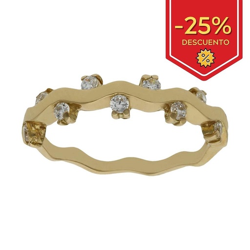 SORTIJA ORO 18KL CIRCONITAS