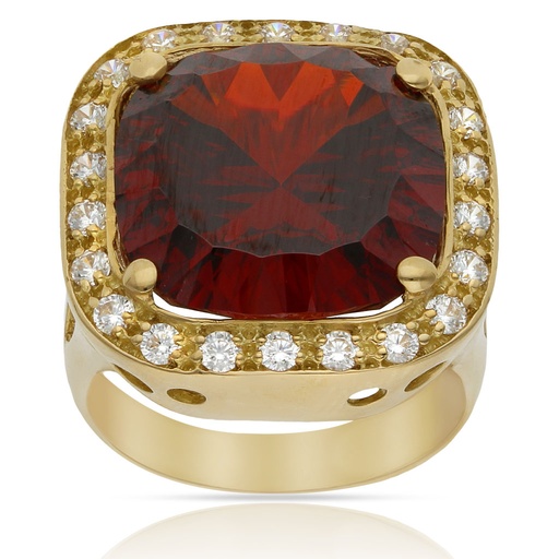 SORTIJA ORO 18KL - PIEDRA PAPARAYA