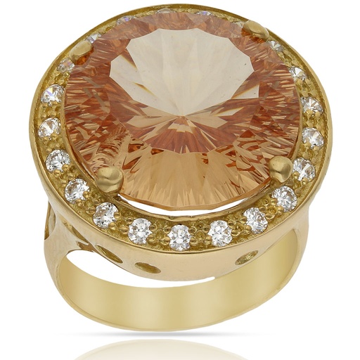 SORTIJA ORO 18KL - PIEDRA CHAMPAN