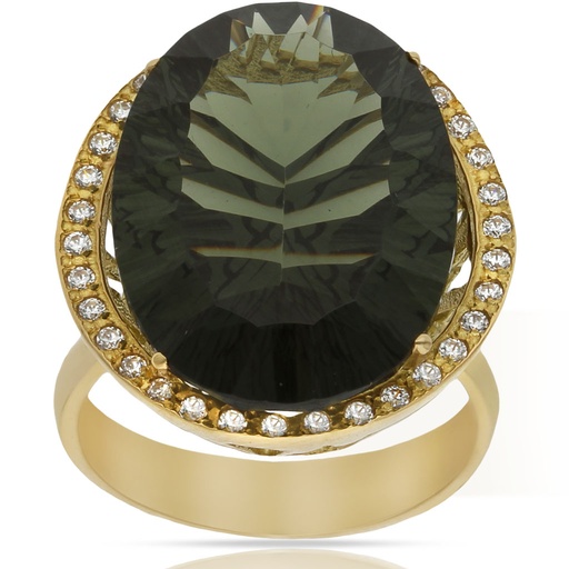 SORTIJA ORO 18KL - PIEDRA TURMALINA