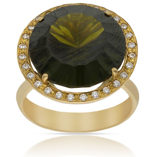 SORTIJA ORO 18KL - PIEDRA TURMALINA