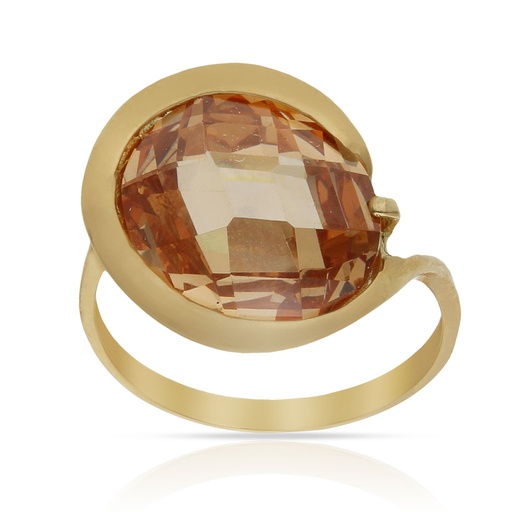 SORTIJA ORO 18KL - PIEDRA CHAMPAN