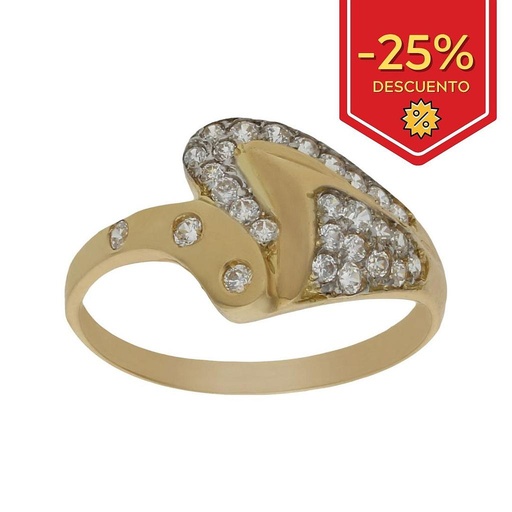 SORTIJA ORO 18KL CIRCONITAS