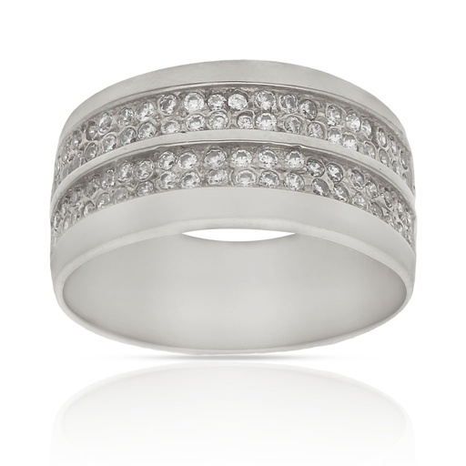 SORTIJA ORO BLANCO 18KL CIRCONITAS