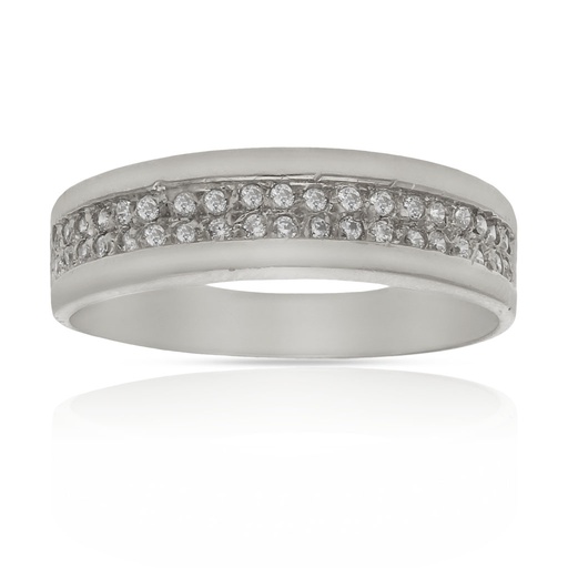 SORTIJA ORO BLANCO 18KL CIRCONITAS