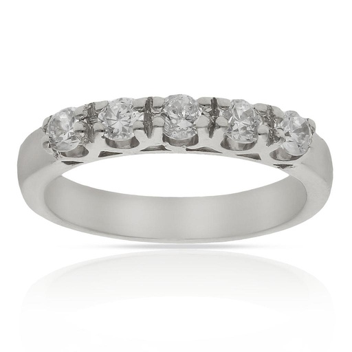 SORTIJA ORO BLANCO 18KL CIRCONITAS