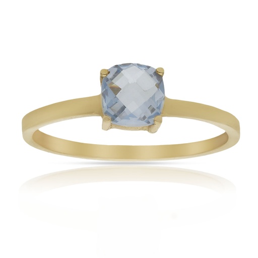 SORTIJA ORO 18KL - PIEDRA AZUL