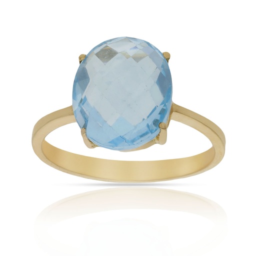 SORTIJA ORO 18KL - PIEDRA AZUL