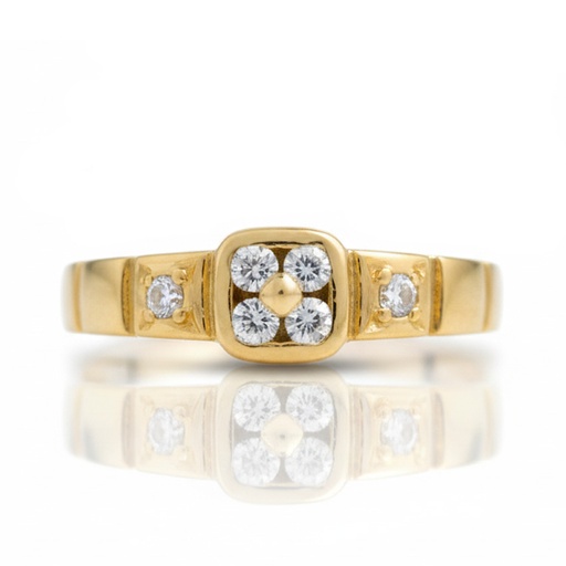 SORTIJA ORO 18KL CIRCONITAS