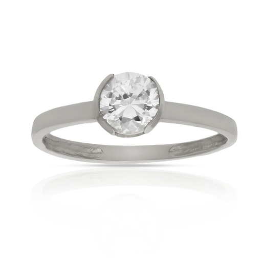 SORTIJA ORO BLANCO 18KL CIRCONITA