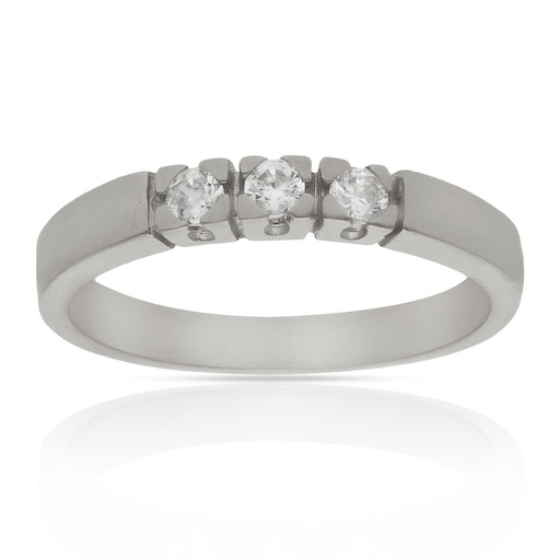 SORTIJA ORO BLANCO 18KL CIRCONITAS