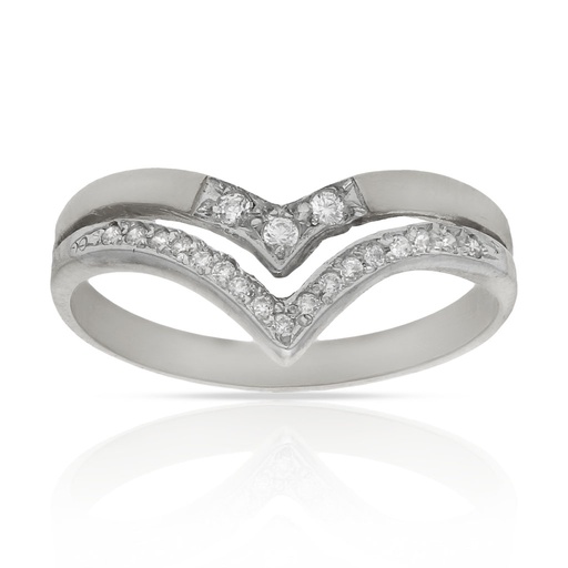 SORTIJA ORO BLANCO 18KL CIRCONITAS