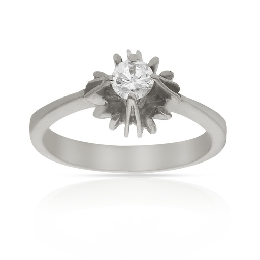 SORTIJA ORO BLANCO 18KL CIRCONITA