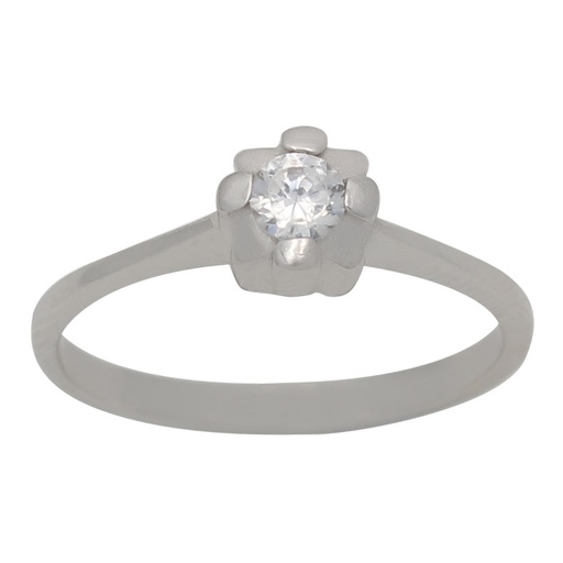 SORTIJA ORO BLANCO 18KL  CIRCONITA