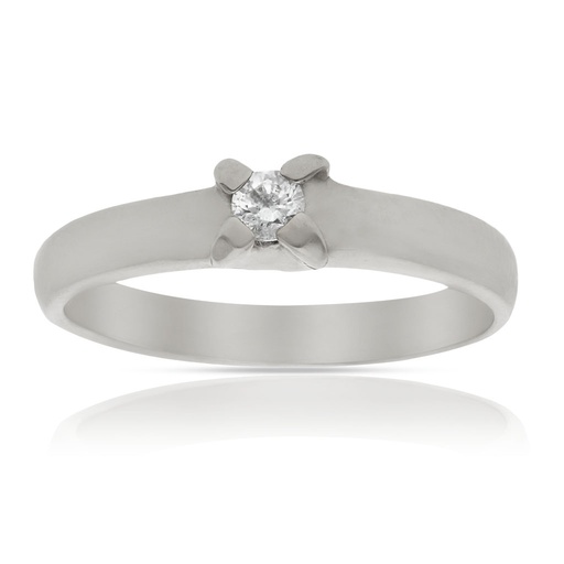 SORTIJA ORO BLANCO 18KL CIRCONITA