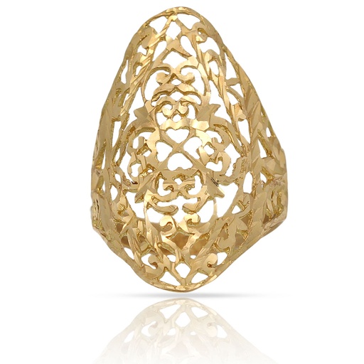 SORTIJA ORO 18KL FILIGRANA LANZADERA