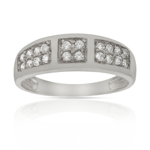 SORTIJA ORO BLANCO 18KL CIRCONITAS