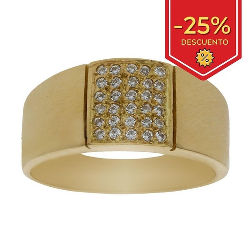 SORTIJA ORO 18KL CIRCONITAS