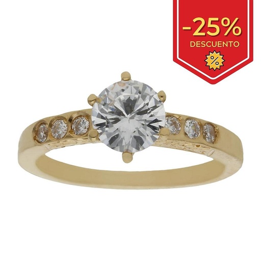 SORTIJA ORO 18KL CIRCONITAS