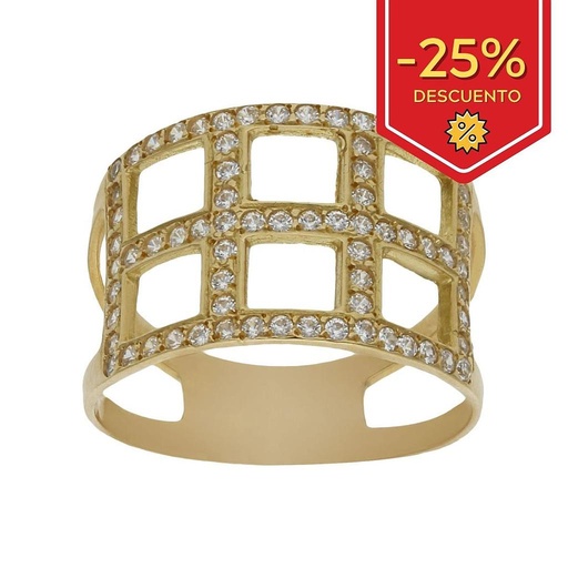 SORTIJA ORO 18KL CIRCONITAS